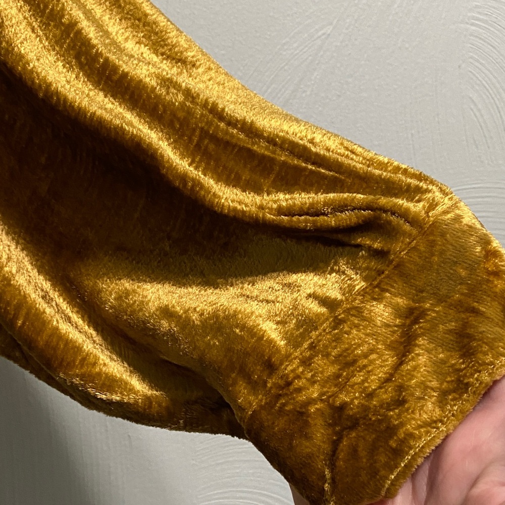 Roaman’s Fancy gold colored patchwork satiny velvety size 3X Pantsuit Set - Picture 10 of 16